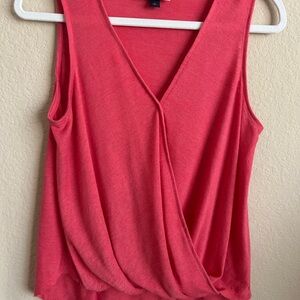 Coral Sleeveless Top